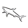 Miniatyrbillede 8 af 8: 2 stk Car Styling Sticker Emblem Badge Decals SORT 2 STK Black 2Pcs