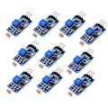 Miniatyrbillede 1 af 6: 10 stk LDR lysfølsomt sensormodul 5MM modstandssensor