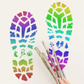 Miniatyrbillede 6 af 9: 6 STK Christmas Snowflake Stencils Skabelon Maleri Skabelon
