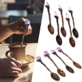 Miniatyrbillede 3 af 10: 1 STK Naturlige Krystaller ske Kaffeske TRANSPARENT transparent