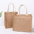 Miniatyrbillede 10 af 10: Kvinder linned taske Jute muleposer 46X36.5X22CM 46x36.5x22cm