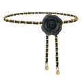Miniatyrbild 1 av 10: Flower Chain Bälte Midjebälten SVART ONE LAYER ONE LAYER black one layer-one layer