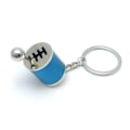 Miniatyrbillede 1 af 10: 2 STK Gear Stick Knop Nøglering Bil Nøglering BLÅ blue
