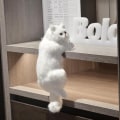 Miniatyrbild 10 av 10: Simulering Katt hängande prydnader Realistiska docka djur D