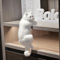Miniatyrbilde 10 av 10: Simulering Katt Hengende Ornamenter Realistisk Dukke Dyr C