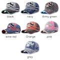 Miniatyrbilde 2 av 10: Broderi Baseball Caps Distressed Faded Cap NAVY navy