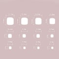 Pikkukuva 2 / 8: 24 kpl tekokynnet Aurora Dazzle P017A-2 P017A-2 P017A-2