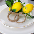 Miniatyrbilde 3 av 9: Simulering Sitron Serviett Ring Bord Plant Serviett Ring A A A