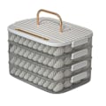 Miniatyrbilde 3 av 10: Dumpling Box Mat Forseglingsboks HVIT ETT LAG ETT LAG White One Layer-One Layer