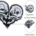 Pikkukuva 2 / 7: 10 kpl Skeleton Skull Patches Skull Heart -vaatteet silitettävät