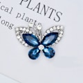 Pikkukuva 1 / 6: 10 kpl Butterfly Korut Asusteet Pukukoristelu SININEN blue