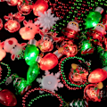 Miniatyrbillede 5 af 9: Jul LED Flash Øreringe Glødende Øreringe JULETRÆ Christmas tree