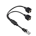 Miniatyrbilde 1 av 4: Ethernet Splitter Rj45 Splitter Ethernet Socket Adapter