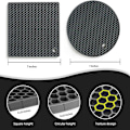 Miniatyrbillede 2 af 10: 4 stk Silikone Isoleringspude Silikone Honeycomb Isoleringspude C