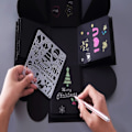 Pikkukuva 4 / 10: 20 kpl Graffiti Hollow Template Explosion Box Theme ALFANUMERIC Alphanumeric