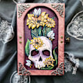 Miniatyrbillede 9 af 10: Skull Hidden Key Journal Keepsake Memory Journal 01 01 01
