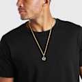 Miniatyrbillede 7 af 10: Fodbold halskæder Casual fodbold vedhæng SORT Black