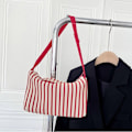 Miniatyrbillede 6 af 10: Vævet taske Crossbody taske SORT black