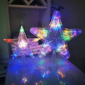 Miniatyrbillede 3 af 10: 1 Stk Jul LED Lys Femtakket Stjerne STOR-HVID Large-White