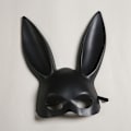 Miniatyrbillede 1 af 10: Bunny Mask Face Long ASH SORT Ash black