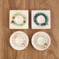 Miniatyrbild 9 av 10: Bambu pärlbräda Smyckesbricka BAMBOU SQUARE C BAMBOO SQUARE Bamboo square C