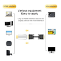Miniatyrbillede 9 af 10: HDMI-kompatibel til VGA Adapter Converter Adapter SORT Black