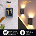 Pikkukuva 5 / 9: 4 KPL Aurinkoseinävalaisimet Puutarhavalaisin LÄMMIN VALKOINEN 4 KPL 4 KPL Warm white 4PCS-4PCS