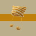 Miniatyrbillede 1 af 10: Japansk Beanie Hat Motorhjelm Hatte GUL yellow