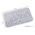 Miniatyrbillede 2 af 10: Øreringe Form Silikone Form Epoxy Resin Form
