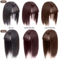Pikkukuva 2 / 10: Liuhai Hair Patch Reissue Block VAALEANRUSKEA 35cm 35cm light brown 35CM-35CM