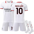Pikkukuva 1 / 2: AC Milanin 2024-2025 vieraspaita lapsille, numero 10 R. Leão 26