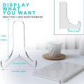 Miniatyrbilde 2 av 8: 4 stk Akryl Transparent Display Rack Transparent Oppbevaringsrack 4 pcs