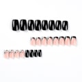 Pikkukuva 4 / 6: 24 kpl False Nails Short Square French JP2212