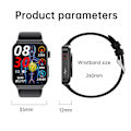 Miniatyrbillede 2 af 9: Smart Watch Intelligent Watch SORT black