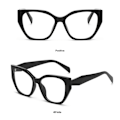 Miniatyrbillede 4 af 10: Anti-Blue Light Briller Overdimensionerede briller LEOPARD PRINT Leopard print