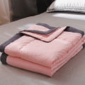 Miniatyrbillede 8 af 9: Kølende sommerdyne bomuldstæppe PINK 140X200CM pink 140x200cm