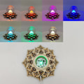 Pikkukuva 7 / 10: Kristallipallojalusta luonnonkivistä palloteline 3 VÄRIVALO C C 3 Color LightC