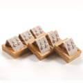 Miniatyrbillede 6 af 6: Ørestikker Øreringe Display Stand BEIGE 3 GRIDS 3 GRIDS beige 3 Grids-3 Grids