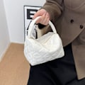 Miniatyrbillede 9 af 10: Quiltet mulepose Plaid håndtasker SORT black