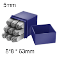 Miniatyrbillede 1 af 10: Nummer Stempel Læder Tryk 5MM 5mm
