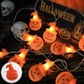 Miniatyrbilde 1 av 10: Halloween Pumpkin String Lights Lantern 4 4 4