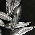 Miniatyrbillede 3 af 10: 1/2/3/5/10stk Fiske Bly Synker Fiske Vægt Synke 10g(9g)-10pcs