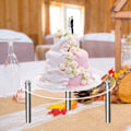 Miniatyrbilde 6 av 10: Herdet glass Display Stand Display Riser Stands Kakeholder
