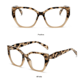 Miniatyrbillede 5 af 10: Anti-Blue Light Briller Overdimensionerede briller LEOPARD PRINT Leopard print