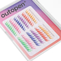 Miniatyrbilde 6 av 10: Fargede vipper Cluster øyevipper 1 1 1