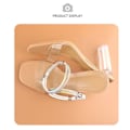 Miniatyrbillede 9 af 10: 2 Par Dame Snørebånd Bundle Snørebånd TRANSPARENT-2 Transparent-2