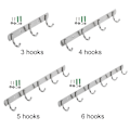 Miniatyrbilde 2 av 10: Håndkleholder Nøkkelholder 4 KROKER 4 KROKER 4 hooks