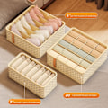 Miniatyrbild 4 av 10: Underkläder Förvaringslåda Lådor Separatorlådor BEIGE 7 GRIDS 7 beige 7 grids-7 grids