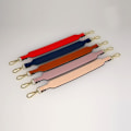Miniatyrbillede 2 af 10: Læder håndtaske strop Firkantet clutch taske håndtag HVID white