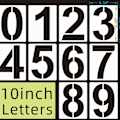 Miniatyrbillede 2 af 8: Nummersjabloner Alfabet Bogstavsjabloner 8 TOMME 8 TOMME 8 inch